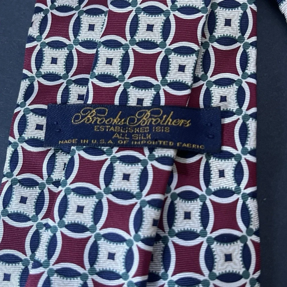 BROOKS BROTHERS, Established 1818,100% Silk,Necktie USA Designer